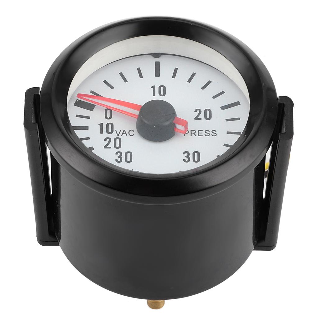 Universeller Ladedruckanzeiger Vakuumdruckmesser 0‑30PSI 12V Blaues LED-Zifferblatt 52mm Ø für Autos Motorräder