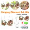 2 STÜCKE PET Sonderform Cartoon Tier Strass Diamantkunst Fensteranhänger Diamantmalerei Hängendes DIY Kit Ornament