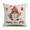 Christmas Tree Car Decoration Pillowcase Party Event Square Cushion Cover Linen Pillowcase