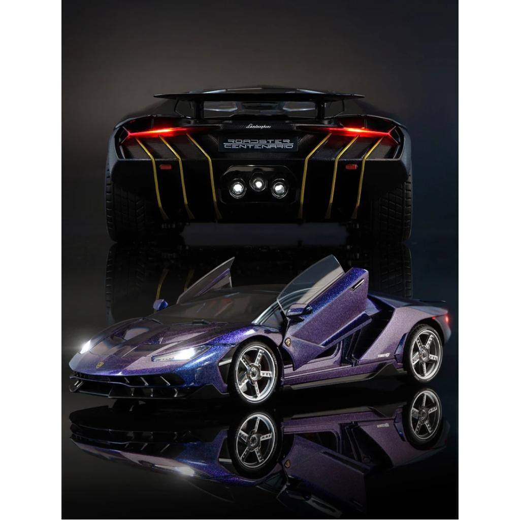 1/18 Lamborghini Centenario LP770-4 Supercar Alloy Car Diecasts & Toy Vehicles Metal Toy Car Model Sound and Light Collection Kids Toy