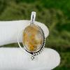 Easter Deal Oval Polka Dot Agate Stone 925 Sterling Silver Wife Pendant Jewelry