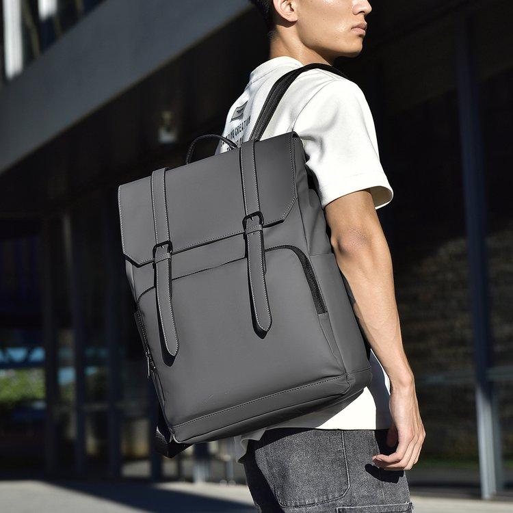 Large Capacity Bag Commuter Backpack Backpack Manufacturer Cross-border Backpack Autumn New Solid Color Fashionable and Simple