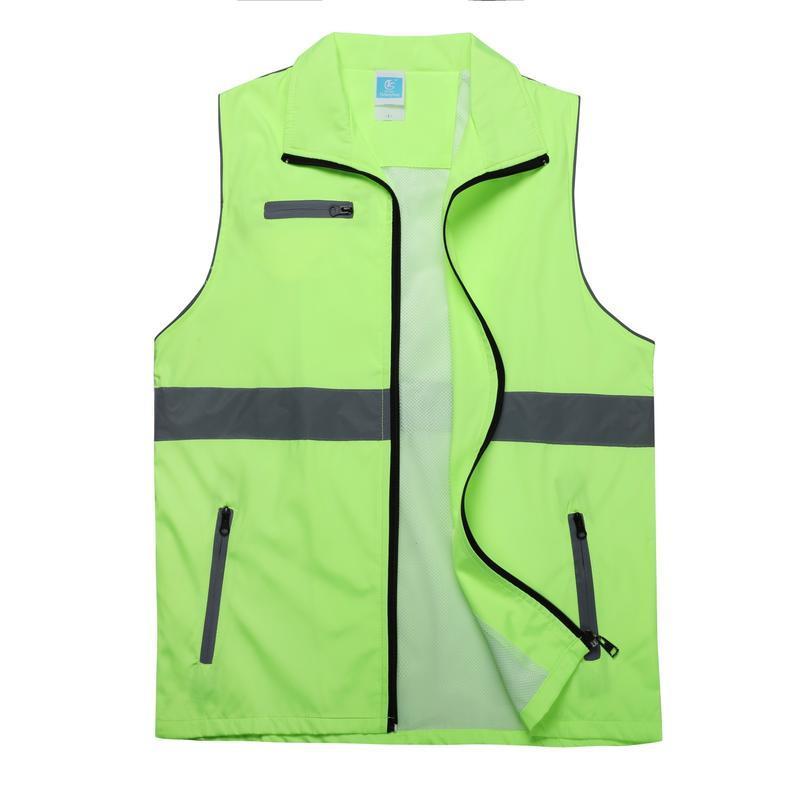 Sommer Reflektierende Sportbekleidung Männer Arbeits Motorrad Kleidung Overalls Männliche Ärmellose Mesh Angeln Outdoor Outdoor Fotografie Jacke Weste Für Männer