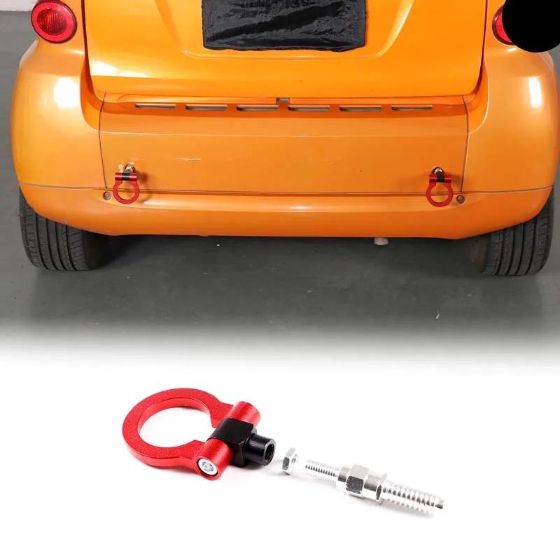 Exterior Car Accessories For Mercedes Benz Smart 2027- Aluminum Alloy Car Rear Trailer Hook Tow Ring Bumper Tow Hook Trim