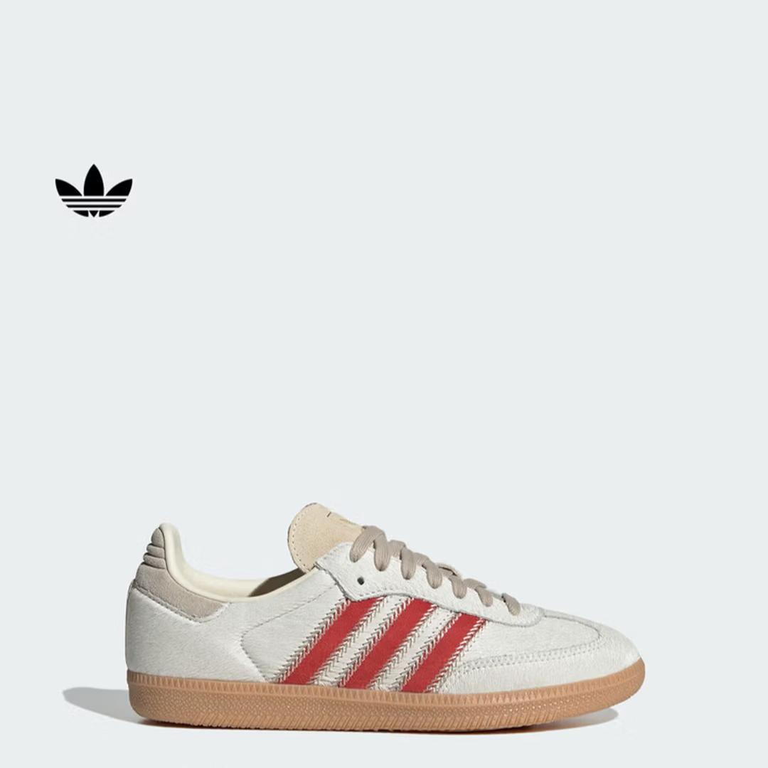 Adidas  Обувь Т-образной формы  SAMBA OG W Классические слипоны Тренировочные кроссовки для женщин Adidas Трилистник JS3935 35.5 слоновая кость