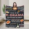 K-Drama K Pop Koreański Koc Podróżny Biurowy Flanelowy Koc Rzutowy Na Zewnątrz Ciepły Niestandardowy DIY Jakość Prześcieradło Prezent