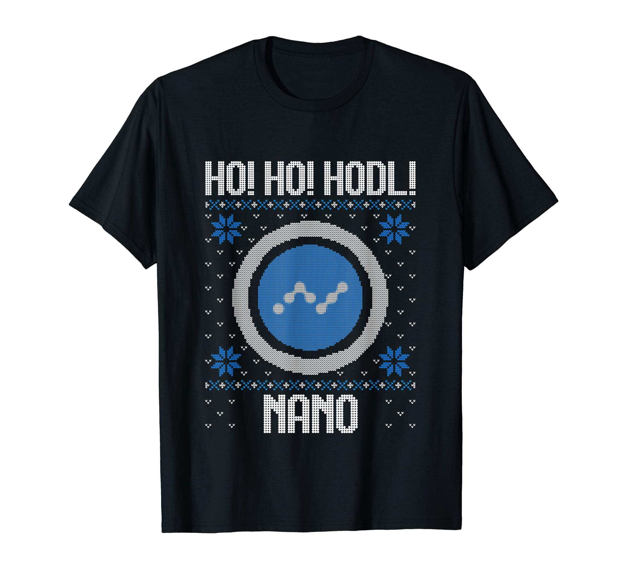 

Хо Хо HODL Nano - Веселая футболка с криптовалютой Nano