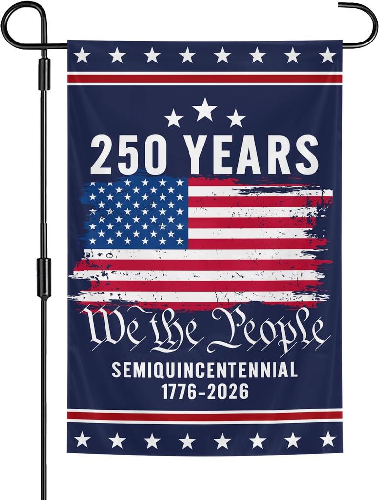 250 Years Anniversary ag Amercia 12 x 18 Inch We The Poeople 1776 Garden ag for Indoor and Outdoor Yard Garden Street De GGO