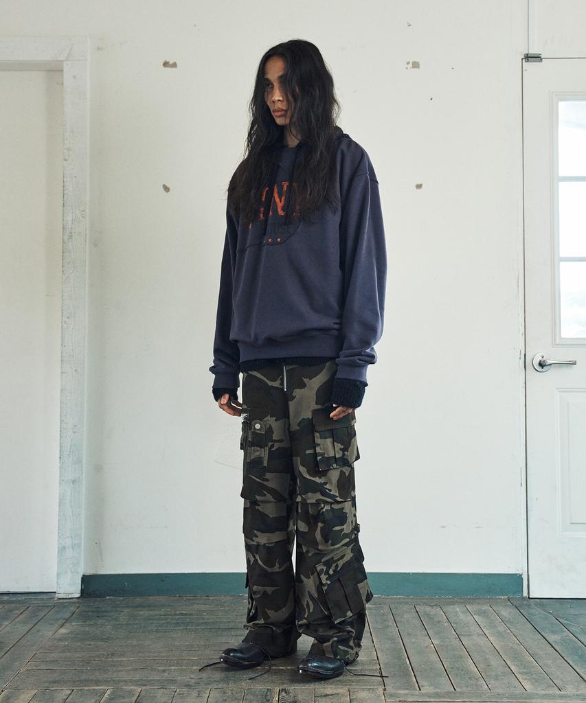 THEVINYLHOUSE Military Cargo Pants Camo