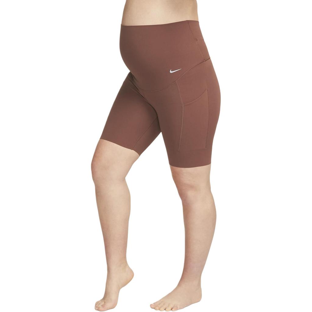 Nike Zenvy Solid Color Brand Logo Comfortable Soft Yoga Walking Casual Shorts Women Shorts Dark-Pony DV9433-231