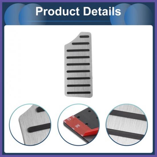 Footrest Pedal Pads Foot Rest Dead Pedal Pad Cover for Honda Civic 16-24