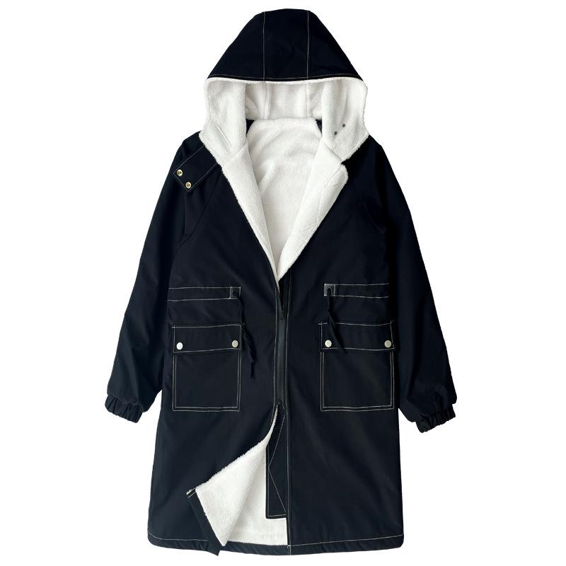 Winter Coat Men Hooded Thick  Trench Coat Men fashion Windbreakers Casual Jackets Hip Hop Streetwear Coat XS-3XL