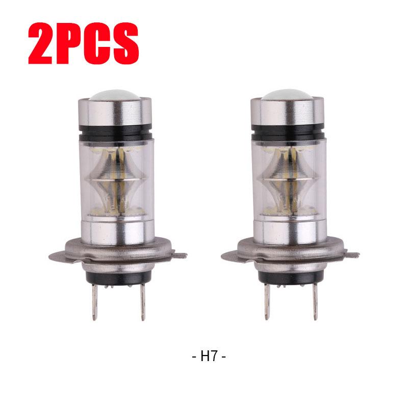 1/2Pcs H4 H7 Auto LED Lampe Weiß Nebel Licht Auto LED Front Nebel Licht High Power Hervorgehoben Fahren lampe Lampen