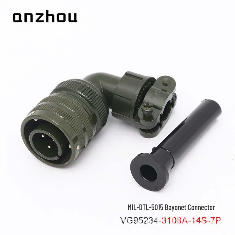 5-Pin U.S. Military Aviation Standard Connector VG95234-14S-5P Bayonet CA08COME-14S-5S