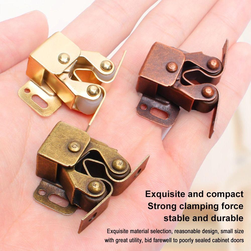Antique Copper Color Magnet Cabinet Catches Magnetic Catch Free Screws Door Stop Roller Mechanism Buffer System