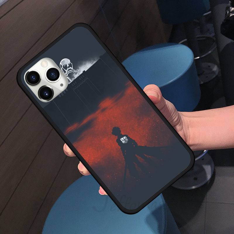 Attack On Titan Anime COMIC Phone Case For Iphone 7 8 12 11 XR XS Pro Max Mini Plus Soft Silicone Cover Shell Funda
