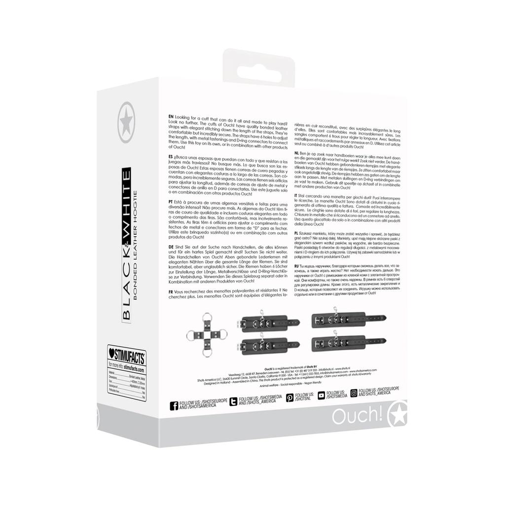 Ouch! - Leather handcuffs and ankle chains