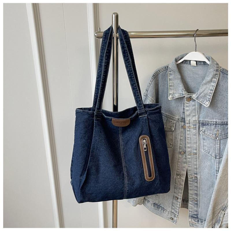 Casual Large-capacity Denim Tote Bag Versatile Shoulder Bag
