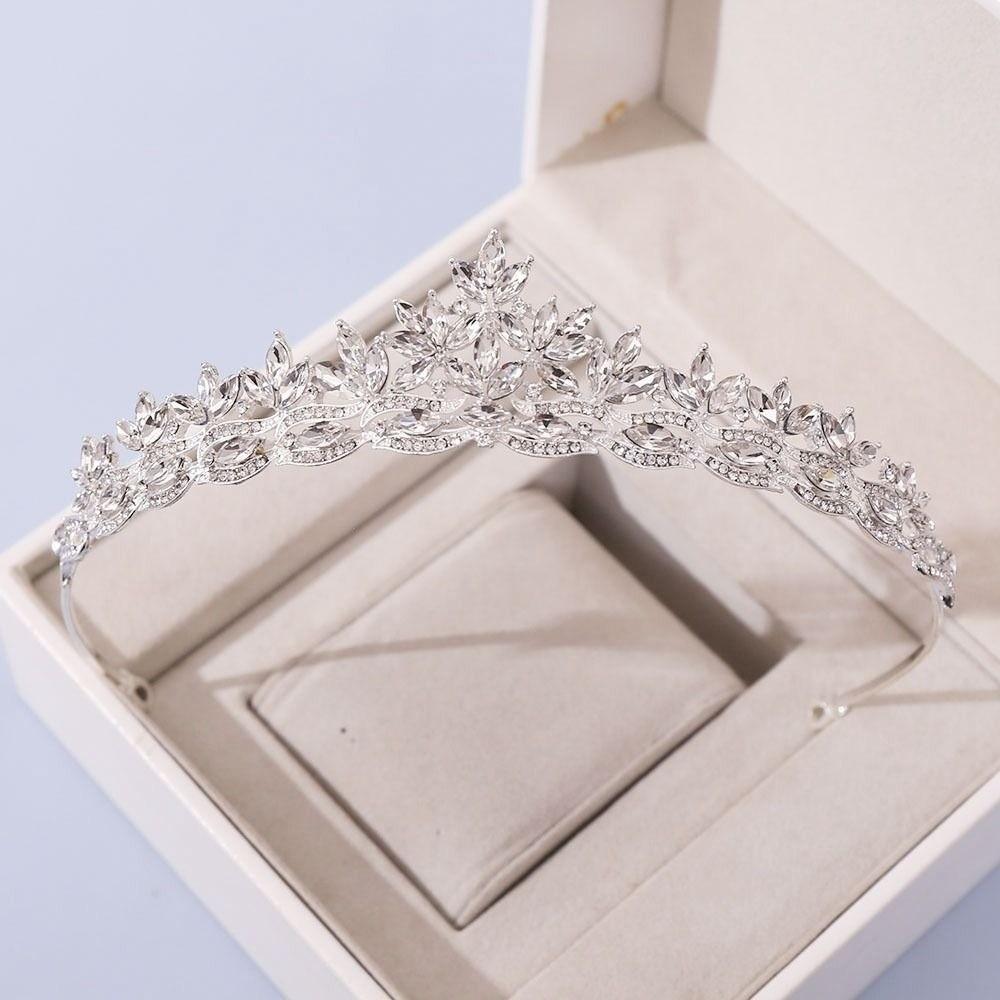 Hair Hoop Bridal Princess Crown Headbands Rhinestone Diadem Crystal Crown Headwear  Girls Party