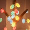 20LED New Crackle Colourful Eggs String Lights Easter Party Decoration Hanging Bedroom Ambience Sense Chandelier Decoration No Battery