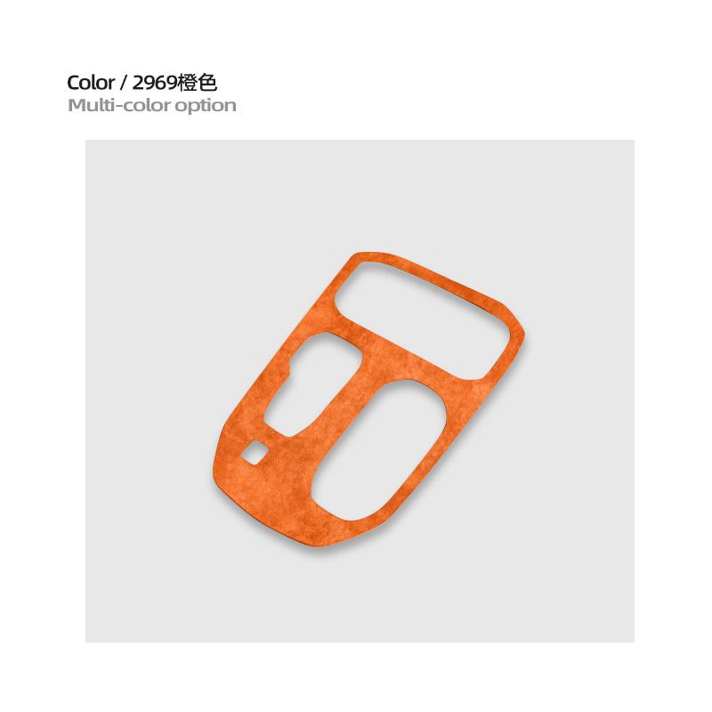 For ZEEKR 009 2022 2023 2024 2025, Super Suede Car Central Control Gear Shift Panel Decorative Sticker Interior Car Accessories