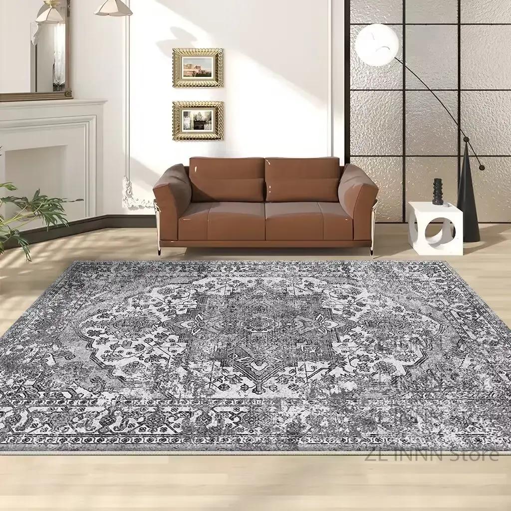 Boho Large Carpet for Living Room Persian Retro Decoration Home Non-slip Easy Clean Rug Bedroom Cloakroom Washable Floor Mat