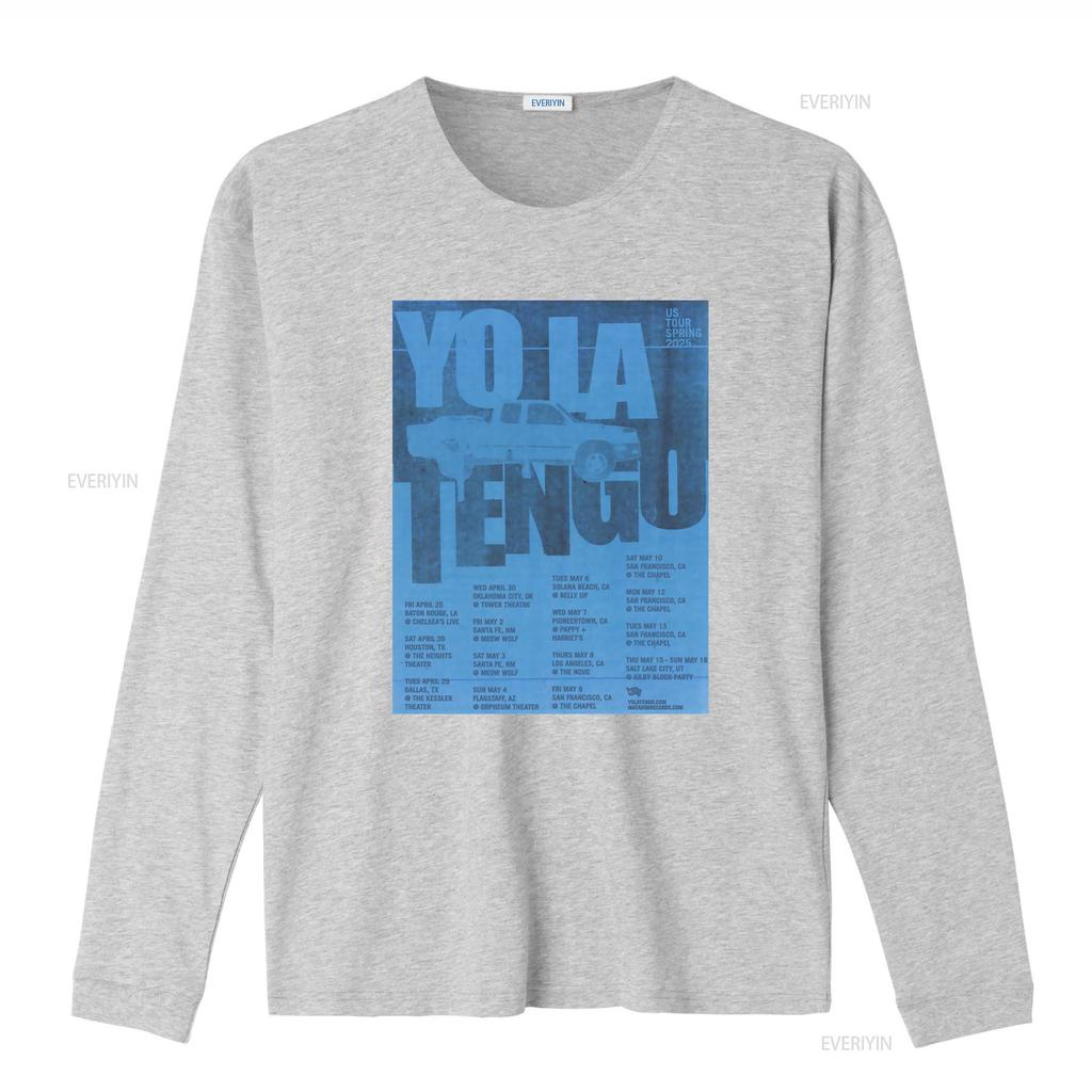 Yo La Tengo Band Spring US Tour 2025 T Shirt Full Size S 5XL Concert Dates Design vintage Washed Unisex Comfortable Versatile