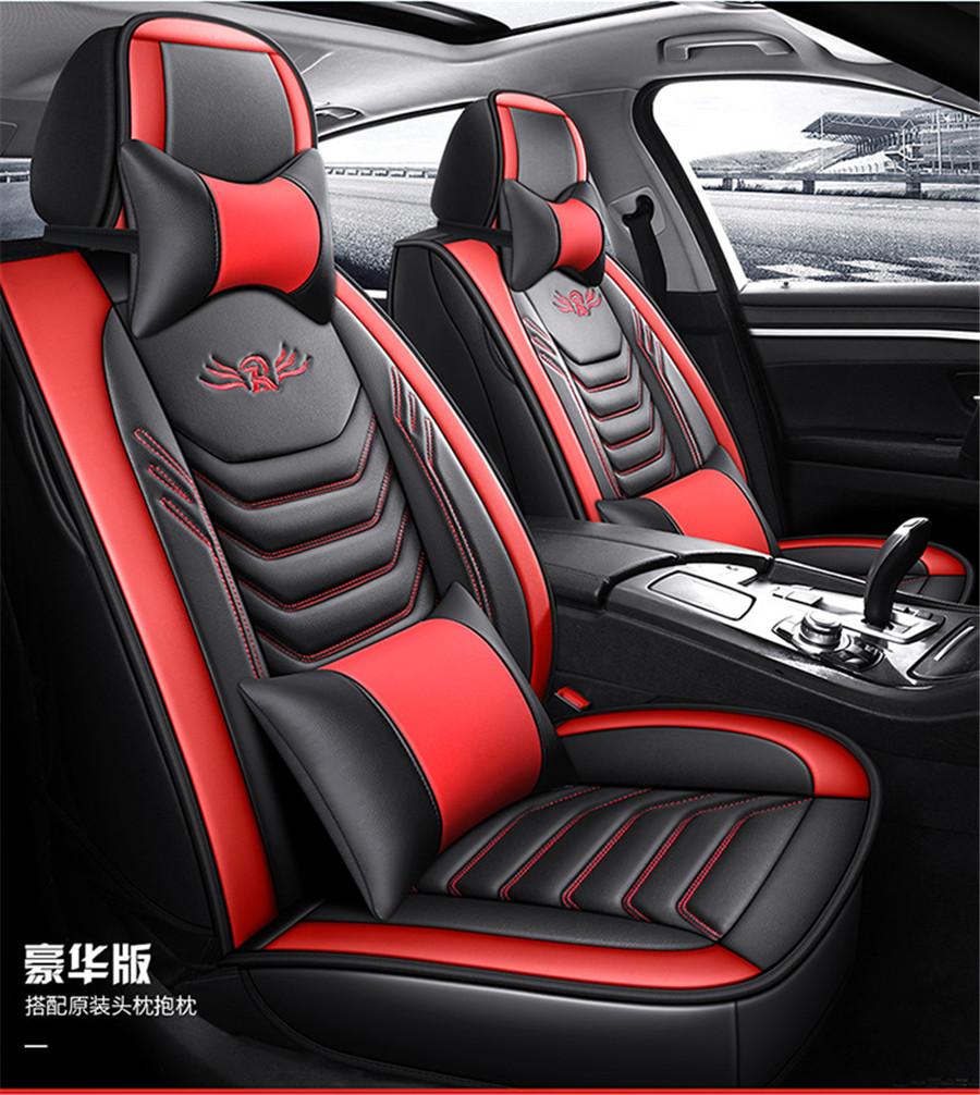 Universal New 5D Car Seat Cover 5 Seats Seat Cushion,senior Microfiber Leather+sponge Layer Seat Cushion, Senior...