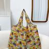 Eco-Friendly Foldable Single Shoulder Grocery Bag for Women, Large Capacity