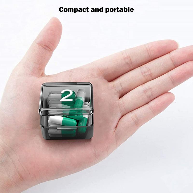 Monthly Pill Organizer - Large Compartments Portable Case for Travel, One Month Pill Cases Medicine Organizer for Vitamin