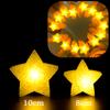 LED Glowing Star Lights Stage Dance Show Decoration Portable Luminous Lamps Star Battery Powered Valentine's Day Christmas Decor