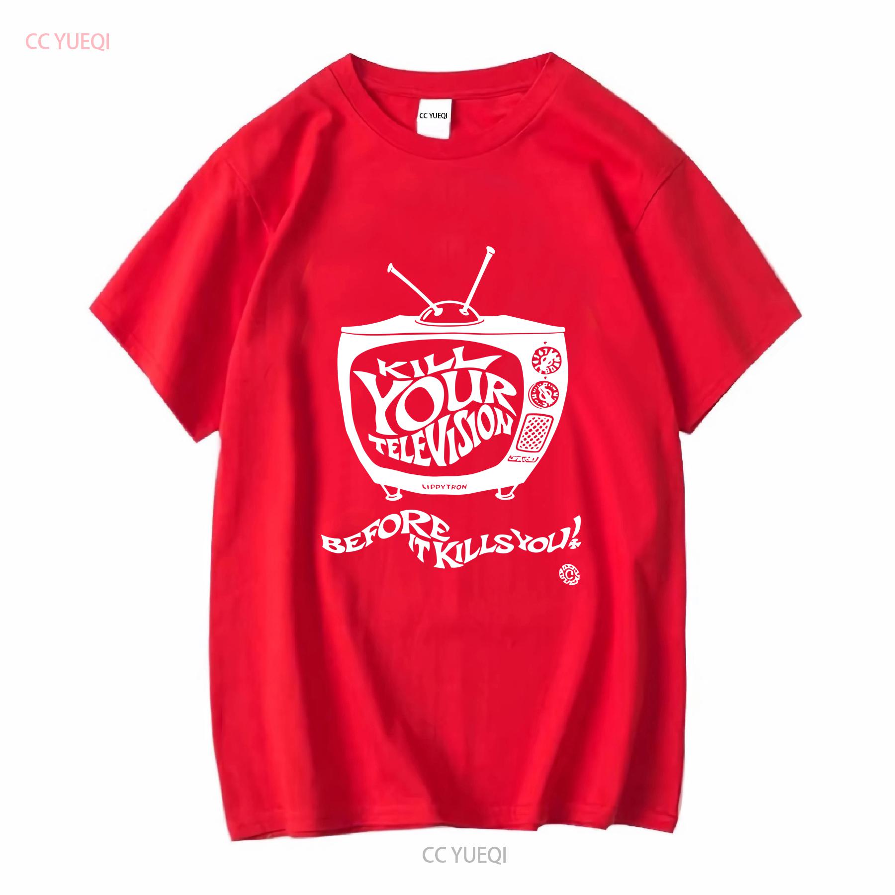 Vintage 90 s Ned Atomic Dustbin Kill Your Television Band T Shirt long or short sleeves vintage Washed Soft graphic Casual S