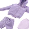 1/6 Scale Casual Workout Set Hoodie Tops and Shorts with Knit Tank Clothes for 12'' HT Action Figure