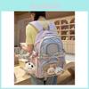 Teenage Girl School Backpack With Nylon Material And Dual Shoulder Straps For Campus Use