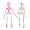 2/5Pcs 3D Printed Skeleton Refrigerator Magnet Halloween Poseable Skeleton Figurine