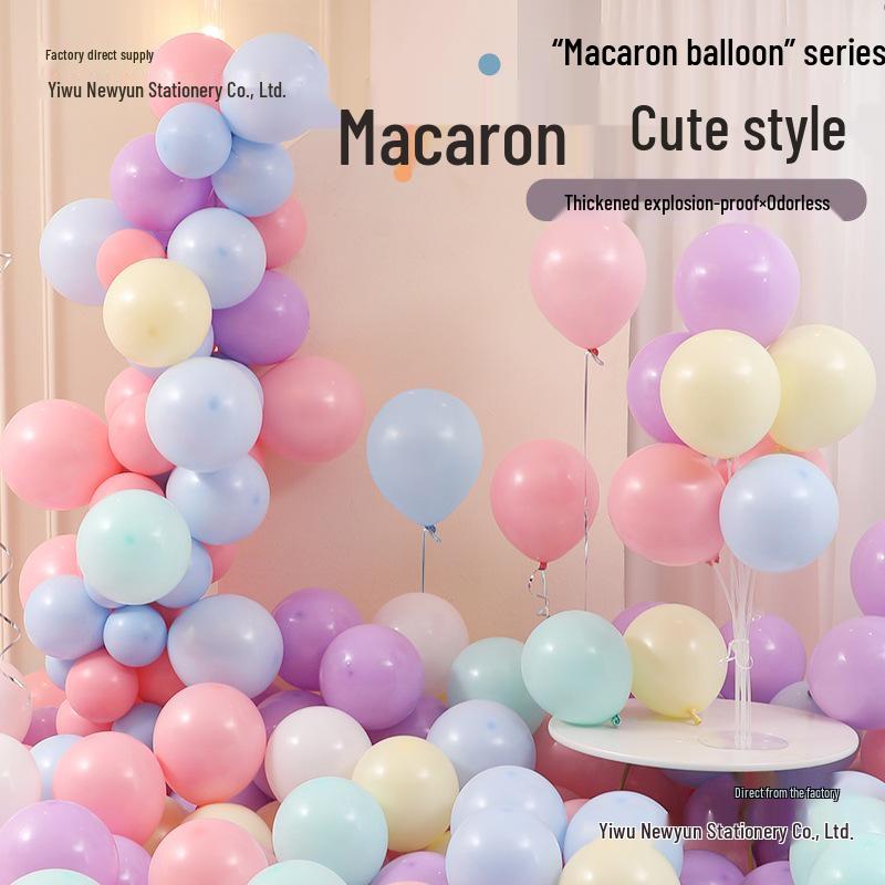 Pink Macaron Balloons: Non-Toxic Birthday Decor for Kids' Parties