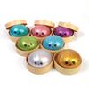 8Cm Glitter Dumpling Squishy With Bead Sensory Squeeze Toy For Stress Relief With Bamboo Steamer Funny Gift Random Color