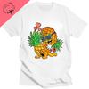 Novelty Short Sleeve Crew Neck T-shirt Boys Girls Pineapple Pizza T-shirt Hawaiian Pizza Is A Delicious Cotton T-shirt