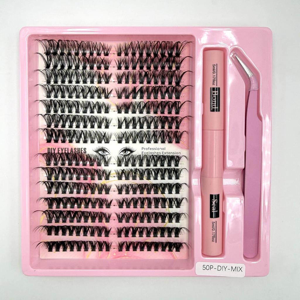 False Eyelash Extension Set Segmented Eyelashes Diy Eyelash Set