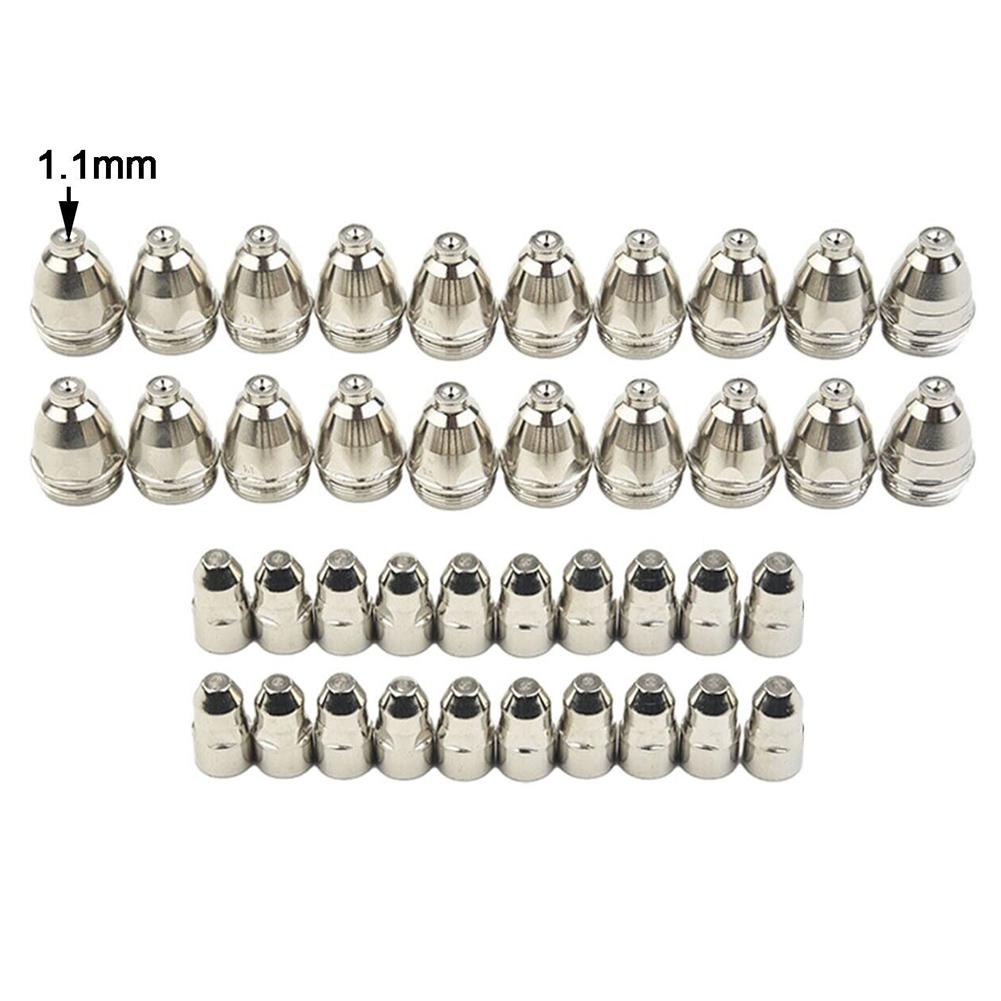 Air Plasma Torch Cutting Nozzle DIY Plasma Cutting 1.1mm Nozzle Head Diameter Embedded Hafnium For P80 Plasma Torch
