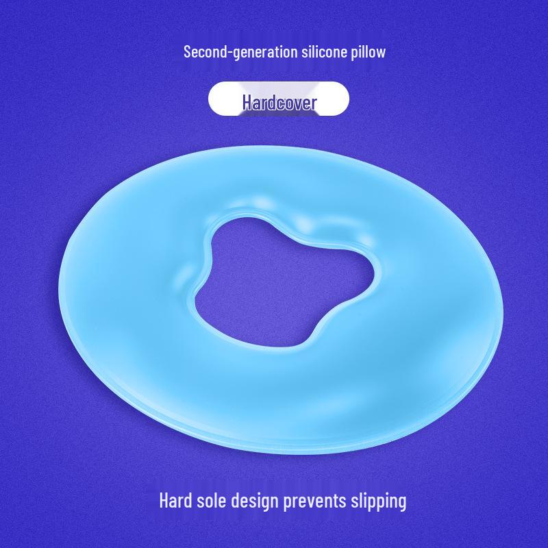 Silicone U-Shaped Beauty Pillow with Face Protection