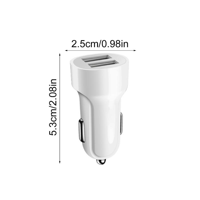 Intelligent Car Charger Rapid Car Charging Solution Double USB Car Fast Charging Adapter with Multiple Safe Protections
