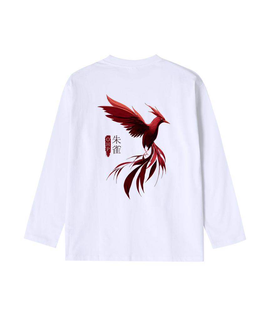 OHP Ohpxjoy Bred Vermilion Bird Basic Long Sleeve T-Shirt