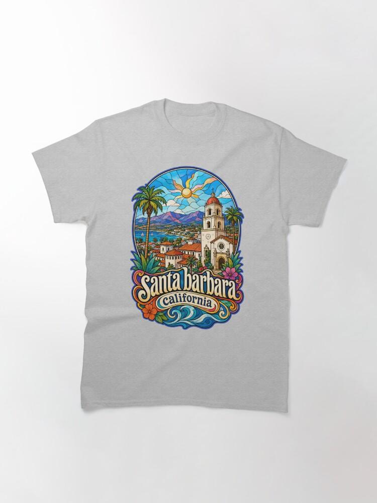 Barbara Santa Barbara California USA Stained Glass Art Classic T-Shirt