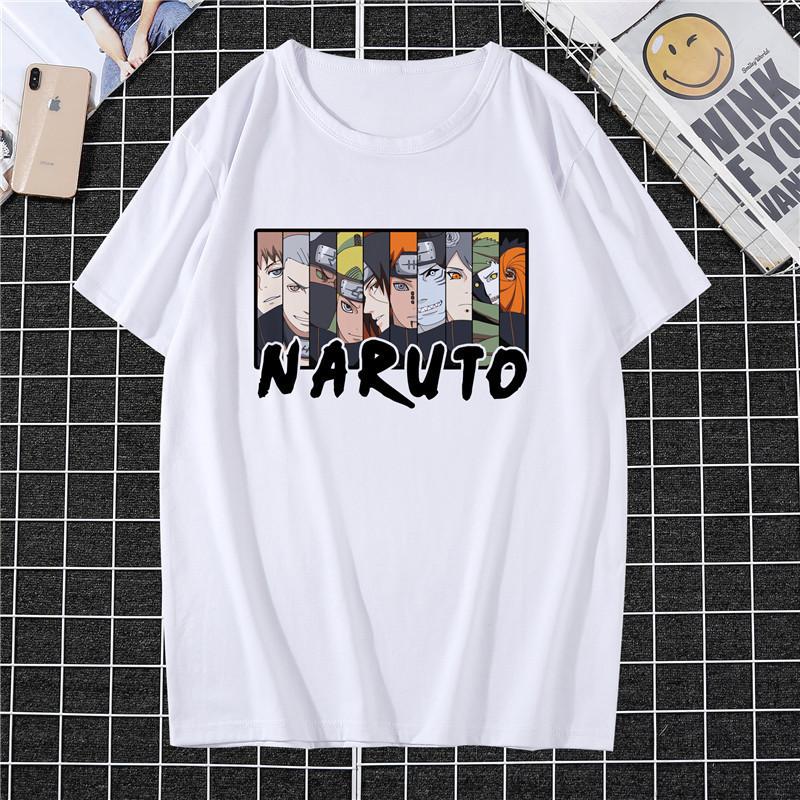 

Strip Manga Naruto Anime Manga Unisex Round Neck Tshirts White Tops Tee Style3,M
