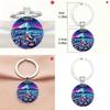 Tokyo Fuji Mountain Keyring With Silver Zinc Alloy For Gift Giving