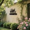 Wheat Field Metal Wall Art Iron Sculpture Farmhouse Home Decor Black 23.6in