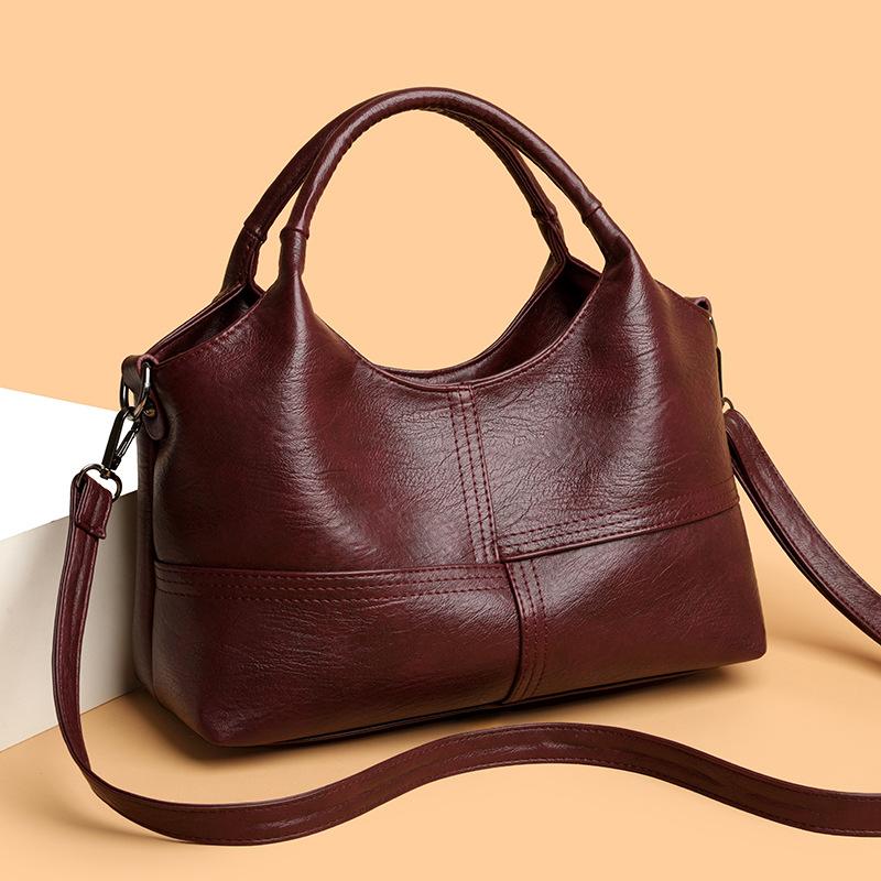 Prosta torebka dla dojrzałej matki - stylowa, codzienna, damska torba crossbody o dużej pojemności