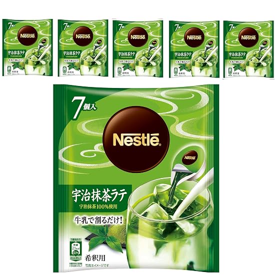 Nestlé Portion Uji Matcha Latte 7 pieces × 6 bags [ Instant ][ Concentrated/Dilutable ] B0GNPJKVVG