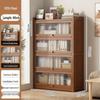 Floor-Standing Bookshelf for Students and Children - Compact Storage Cabinet for Small Apartment Living Rooms